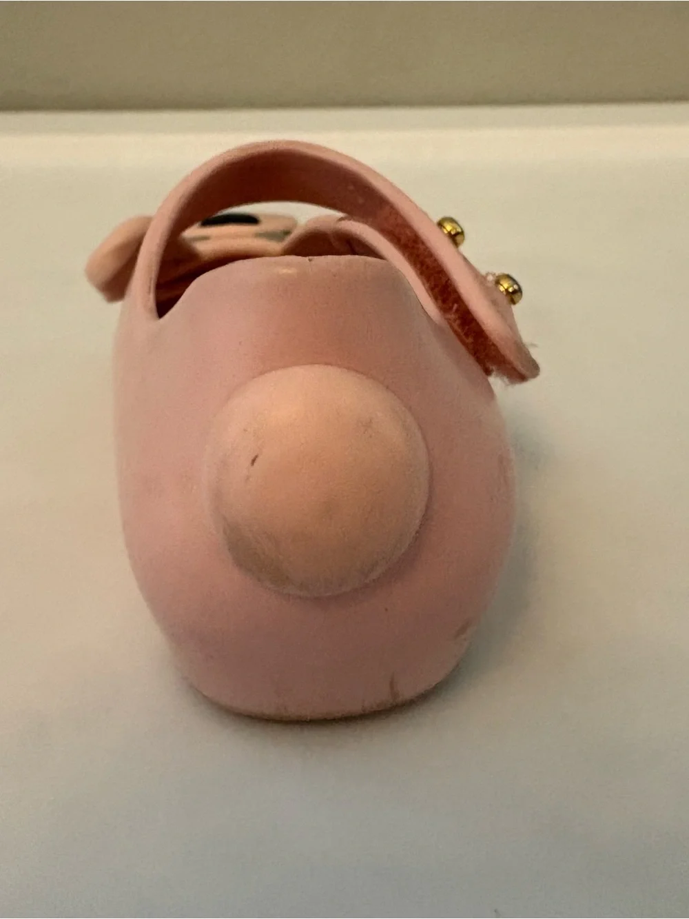 Mini Melissa ultragirl pink french bulldog mary jane flat shoes toddler size 5